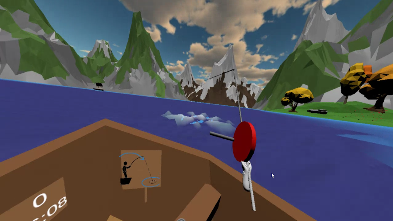 Screenshot of Fishing VR Game